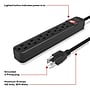 Staples TECH 6-Outlet Power Strip, 3' Cord, Black (22148)~#|#~71234924-D083-4D16-B04E1BF5F2048ED8_sc7