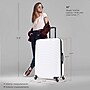 DUKAP Adly 33.27" Hardside Suitcase, 4-Wheeled Spinner, TSA Checkpoint Friendly, White (DKADL00XL-WHI)~#|#~71244B71-678D-4A0D-984BB883C1B1CF31_sc7
