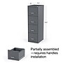 Staples 4-Drawer Vertical File Cabinet, Letter Size, Lockable, 47.2"H x 14.5"W x 18.9"D, Charcoal (ST62800)~#|#~7126200A-DD24-47D5-BCFCC53492337817_sc7