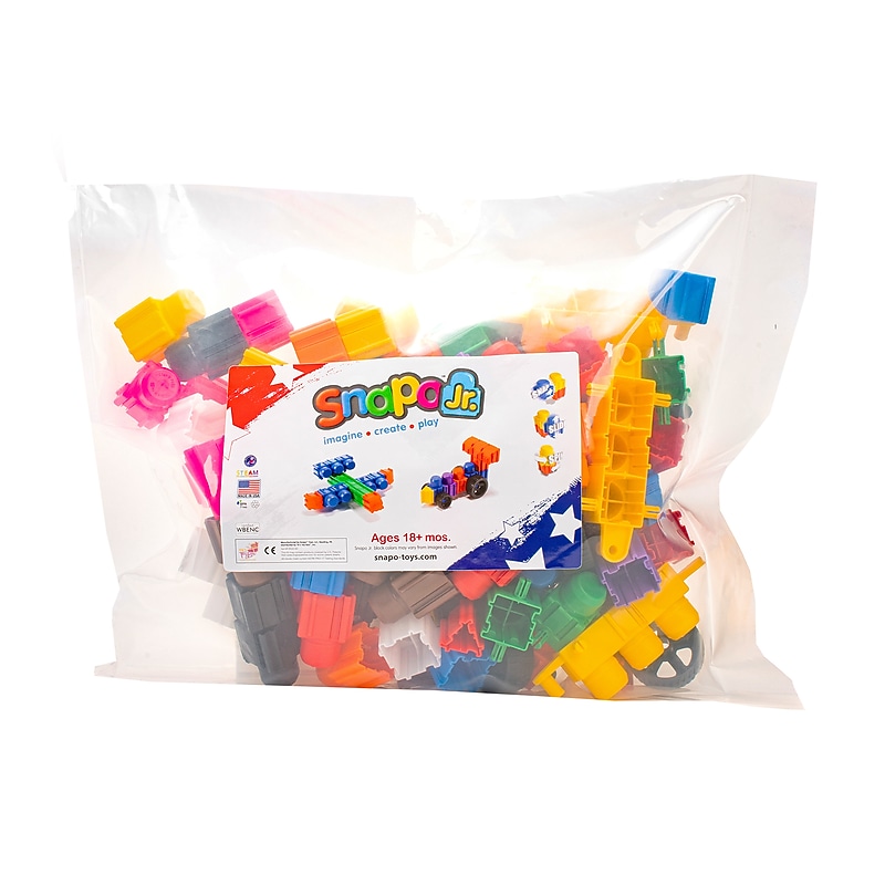 Snapo Jr. Building Blocks Mega Builders Kit, 125 Pieces/Set (SNP32125) image 1