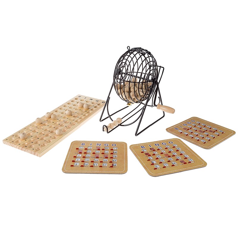 Hey! Play! Deluxe Bingo Game with Metal Ball Spinner (80-DELBINGO) image 1