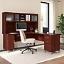 Bush Home Somerset 72" W L Shaped Computer Desk with Hutch, Hansen Cherry (SET001HC)~#|#~7136CE2F-A057-4889-89176509771BA946_sc7