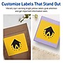 Avery Laser/Inkjet Rectangle Multipurpose Labels, 4.75" x 3.75", Bright Yellow, 160/Pack (94254)~#|#~713AE329-5A01-449E-A5AD63A40277CCDB_sc7