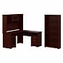 Bush Furniture Cabot 60"W L Shaped Computer Desk with Hutch and 5 Shelf Bookcase, Harvest Cherry (CAB011HVC)~#|#~713BFCB8-D6AB-4867-BAC11B819AC96482_sc7