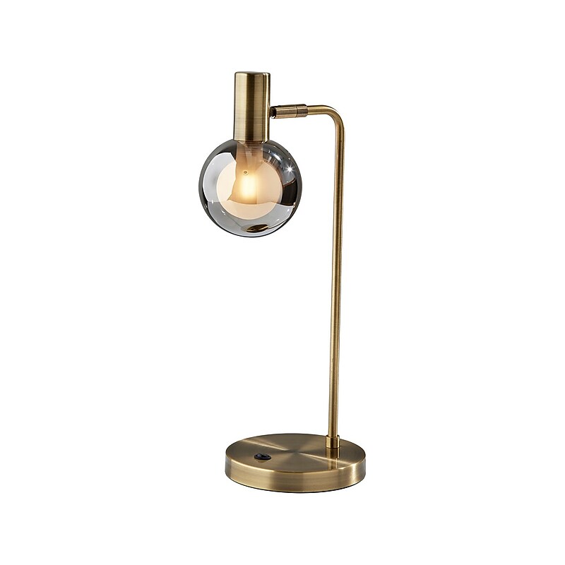 Adesso Starling LED Desk Lamp, 17.5", Antique Brass (3933-21) image 1