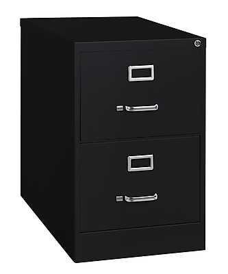 Hirsh Commercial 2-Drawer Vertical File Cabinet, Legal Size, Lockable, 28.375″H x 18″W x 26.5″D, Black (14103) Simolary simolary.com
