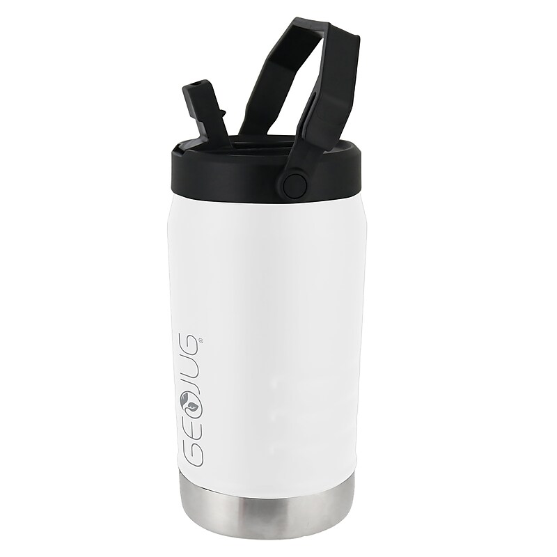 Brentwood Geojug Stainless Steel Double Walled Sports Water Jug, 64 oz., Cream (G-1900CRM) image 1