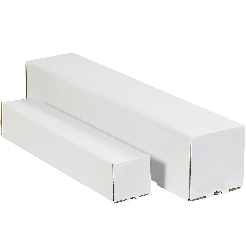 5 x 43 Corrugated Standard Mailing Tube, White, 25/Bundle (M5543) image 1