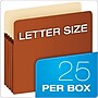 Pendaflex 10% Recycled Reinforced File Pocket, 3 1/2" Expansion, Letter Size, Redrope, 25/Box (1524EOX)~#|#~7140B3CC-BB41-4318-88A0E460AE7B3D2E_sc7