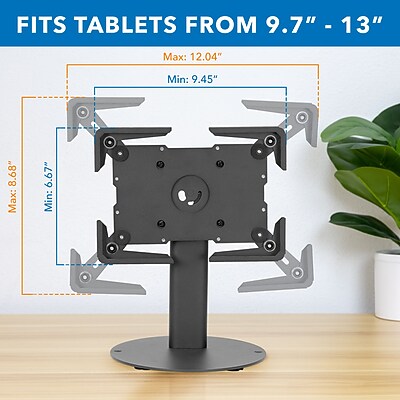 Universal Tablet Countertop Stand with Tilt - Mount-It! - Thumbnail 5