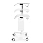 Luxor Vitalize Mobile 4-Wheel Healthcare Laptop Cart with Storage and Glove Dispenser Compartment, White (MCWS001)~#|#~71431BE9-8B00-4F01-AC39C7DF13409371_sc7