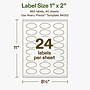 Avery Hemp Oval Laser/Inkjet Multipurpose Labels, 1" x 2", Off-White (960/Box)~#|#~7146B1AF-62ED-445F-AFDB479CC6168E58_sc7