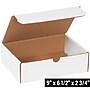 9" x 6 1/2" x 2 3/4" Corrugated Mailers, White, 50/Bundle (M962)~#|#~714864F9-3279-41E1-90D2641E32C4A11D_sc7