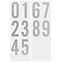 Cosco Self-adhesive Numbers, Silver, 50 Numbers/Pack (098566)~#|#~7148C08A-CE62-489F-AF1B55523EB63ADA_sc7