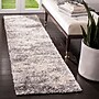 Safavieh Berber Shag Collection 2' x 8' Runner Indoor Area Rug, Machine Made, Grey Blue/Cream (BER219G-28)~#|#~714C2731-AA99-47FE-8C249FC61F48FC41_sc7