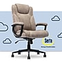 Serta Comfort Eco Ergonomic Velvet Fabric Swivel Executive Chair, Light Brown (CCHR10006C)~#|#~714E5771-70D3-4A83-A1E1BE7ADBC2ED87_sc7