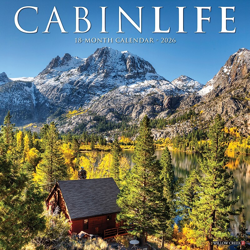 2026 Willow Creek CabinLife 12" x 12" Monthly Wall Calendar (50460) image 1