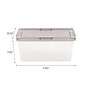 Iris 17 Quart Snap Top Plastic Snap Closure Storage Bin, Clear (500218)~#|#~7152F2F2-5DCF-424D-A9DD6EE74198A174_sc7