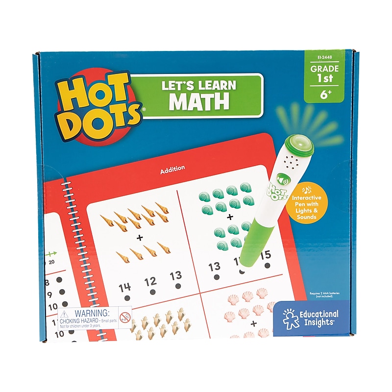 Educational Insights Hot Dots Let's Learn Math Workbook Set (2448) image 1