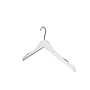 Nahanco 17" Wood Flat Top Hanger, White, 100/Carton (20517)~#|#~71581EE0-E85C-4523-85B1E5F67D174BD2_sc7