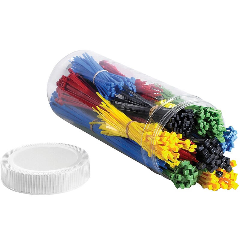 Cable Tie Kit , Assorted, Assorted Colors, 1000/Carton  (CTKIT15) image 1