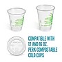Perk™ Eco Compostable Straw Slot Plastic Lid, 12/16 Oz., Clear, 500/Pack (PK56198)~#|#~715F1508-29FC-4C16-A901EED89F92E8DA_sc7