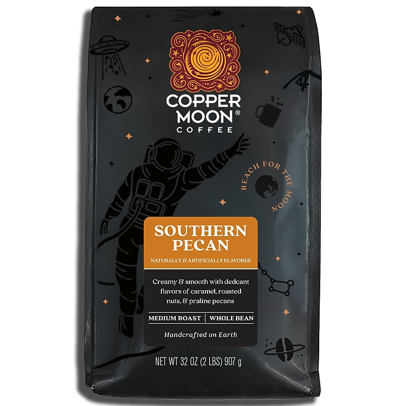 Copper Moon Southern Pecan Beans Coffee, Medium Roast, 32 oz. (260190 - BAG) image 1
