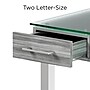 Union & Scale™ Prestige 47"W Glass Computer and Writing Desk, Gray (UN56948)~#|#~7162299F-DF1D-4624-98E0AF81E900EDFD_sc7