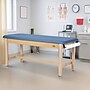 Aristo Wood H-Brace Physician Exam Table with Paper Cutter, and Holder, 500lbs. Capacity, Blue (ADI996-HBFP-BLU)~#|#~716552A0-1B99-4E12-84EA2DD57DB5EDD1_sc7