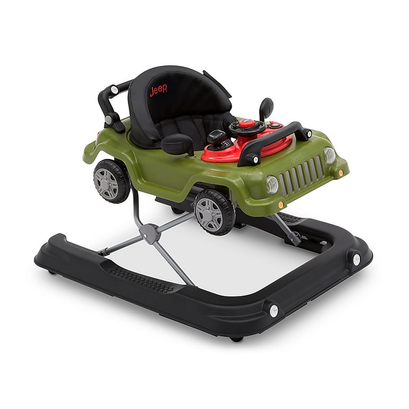 Delta Children Jeep Classic Wrangler 3-in-1 Grow With Me Walker, Anniversary Green (22508-348) image 1