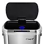 Elama Stainless Steel Indoor Sensor Trash Can, 13 Gallon, Silver (938122406M)~#|#~7170419C-44FC-43C8-982618189D864DAE_sc7