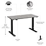 Bush Business Furniture Move 60 Series 48"W Electric Height Adjustable Standing Desk, Platinum Gray/Black (M6S4824PGBK)~#|#~717395D4-DBFE-46E8-BB9BD6AC65B03933_sc7