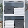 Household Essentials Medium Fabric Storage Bin, 10" x 12"x 14", 29 Qt., Gray, 2/Pack (7545-1)~#|#~717A01EF-9EB1-41BA-8AD62507302595F1_sc7