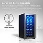TCL LED Display Wine Cooler, 3.4 Cu. Ft., Stainless Steel (TRW38F6AS)~#|#~717B4081-1F9B-4159-A7BBC1E8513EB678_sc7