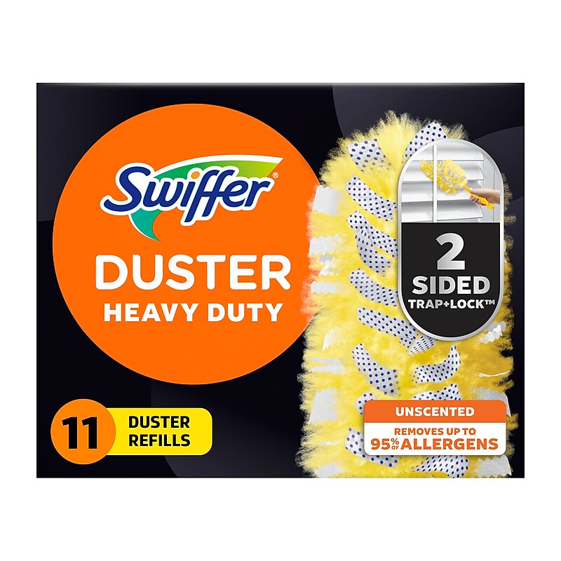 Swiffer Heavy Duty Duster Blend Refills, Yellow, 11 Dusters/Box (99035) image 1