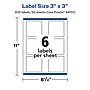 Avery Laser/Inkjet Square Durable Waterproof Labels, 3" x 3", White, 300 Labels/Box (94101)~#|#~717CB00C-A107-4344-9893D7CAD0E4321F_sc7