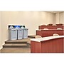 Rubbermaid Slim Jim Single-Stream Recycling Station, 33 Gallon, Gray/Black (2171554)~#|#~717E31C1-D9F9-486C-969534043725D01E_sc7