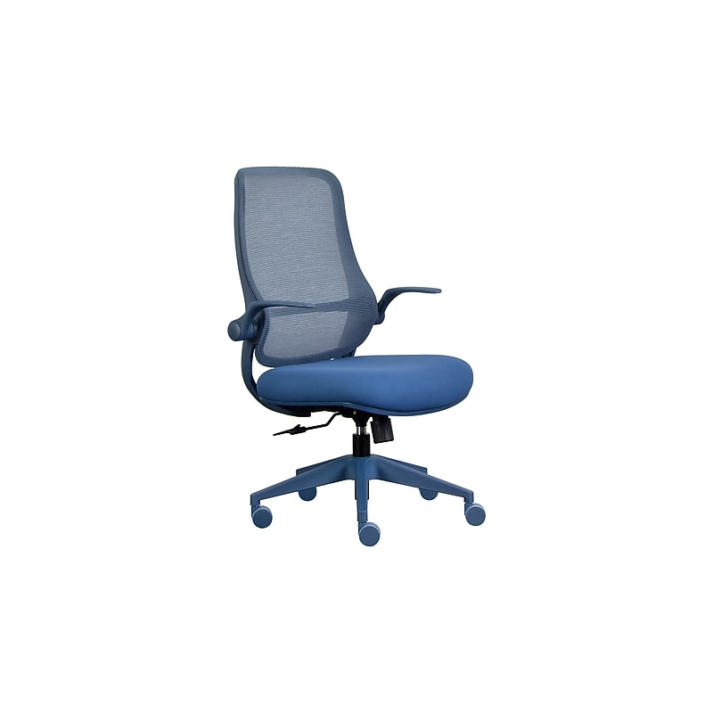 Tempur-Pedic Stratus Ergonomic Mesh/Fabric Swivel Executive Chair, Indigo (TP-STRATUS-IND) image 1