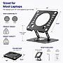 Uncaged Ergonomics Adjustable Swivel Laptop Stand for Desk, Steel, 360° Rotation, Up to 16", Black~#|#~71826B0C-B3D6-4391-908ADD67F13517C8_sc7