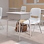 Flash Furniture Billie 24"W Student Desk with Open Front Metal Book Box, Gray Granite/Silver (FDDESKGYGY)~#|#~718BDD69-114F-4D78-9596955AC0EBE208_sc7