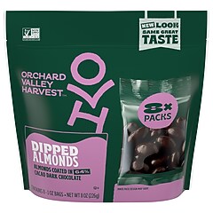 Orchard Valley Harvest Dark Chocolate Covered Almonds, 8 oz., 8