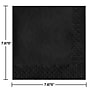 Creative Converting Touch of Color Dinner Napkin, 3-ply, Black, 250 Napkins/Carton (59134B)~#|#~719B2676-A812-4864-B04935967B35B90B_sc7