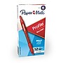 Paper Mate Profile Retractable Ballpoint Pen, Bold Point, Red Ink, Dozen (89467)~#|#~719B883A-AEEA-4664-846472F03A946705_sc7