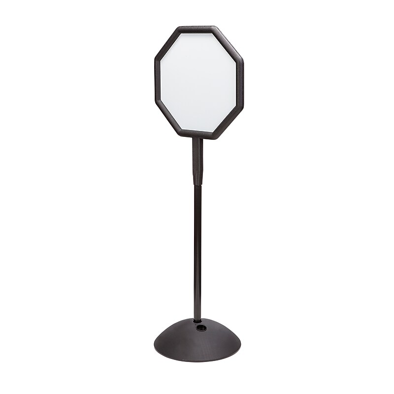 Safco WriteWay Dry-Erase Paint Mobile Whiteboard, Black Frame, 1.88' x 5.42' (4118BL) image 1
