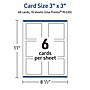 Avery Integrated Cards, 3" x 3", Glossy White, 60/Pack (95335)~#|#~719DEC32-E0A2-4EF2-86FB79E57E8E0706_sc7