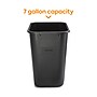 Coastwide Professional™ Indoor Trash Can Without Lid, Black Soft Molded Plastic, 7 Gallon (CW56429)~#|#~71A07FB4-6A6D-463E-AE2DDE3171B474FC_sc7