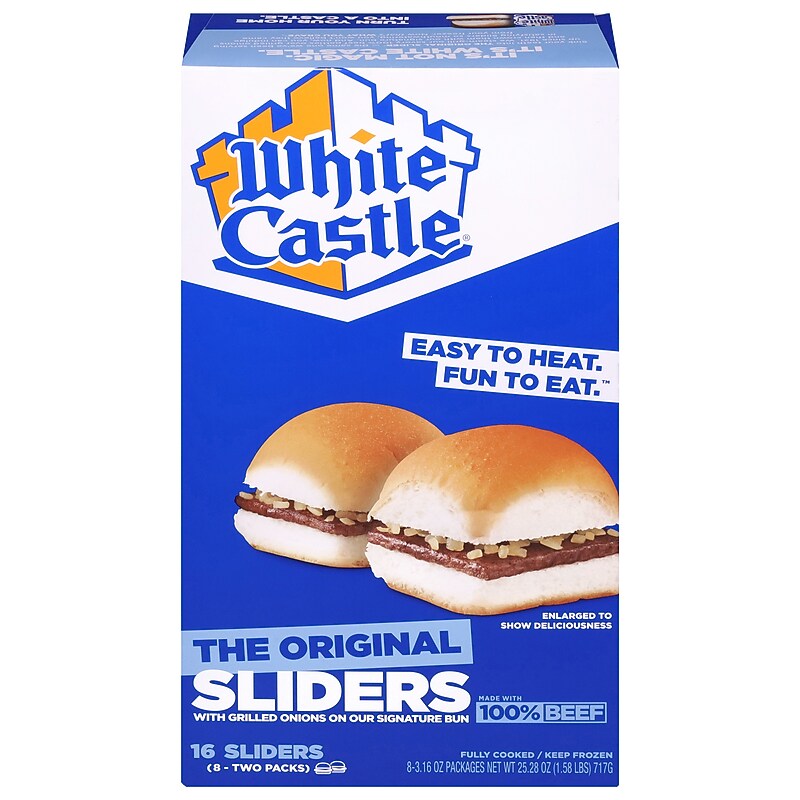 White Castle Individually Wrapped Original Hamburger Slider, 25.28 oz, 16/Pack (220-02461) image 1