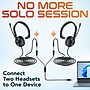 Delton T30Y Training Headset with Master Adapter, Computer Headset Splitter Training Supervising Coaching Bundle (DWHT230Y)~#|#~71AB6A2A-A89C-4EEF-AD7A078F535EE68C_sc7