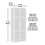 Sauder Select 71"H Storage Cabinet with 4 Shelves, Black (433933)~#|#~71AB7D60-7329-4EF9-8BF3FEDA9E4404D5_sc7