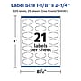 Avery Laser/Inkjet Multipurpose Labels, 2.25" x ", Glossy White, 525/Pack (94061)~#|#~71B1452A-667B-4B6A-9071C27D74BDF580_sc7
